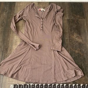 Free People beach dress, thin material long sleeves